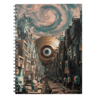 Surreal Cyberpunk City Notitieboek