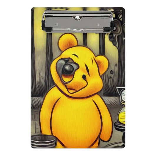Surreal Cyborg Parody Pooh Beer Mini Klembord (Voorkant)