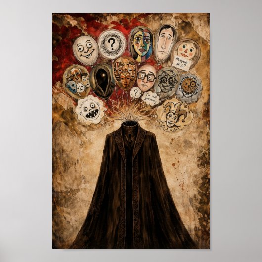 Surreal Dark Art Poster  I'm Slowly Forgetting You (Devant)