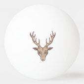  Surreal Deer Head Antlers Pingpongballen (Achterkant)