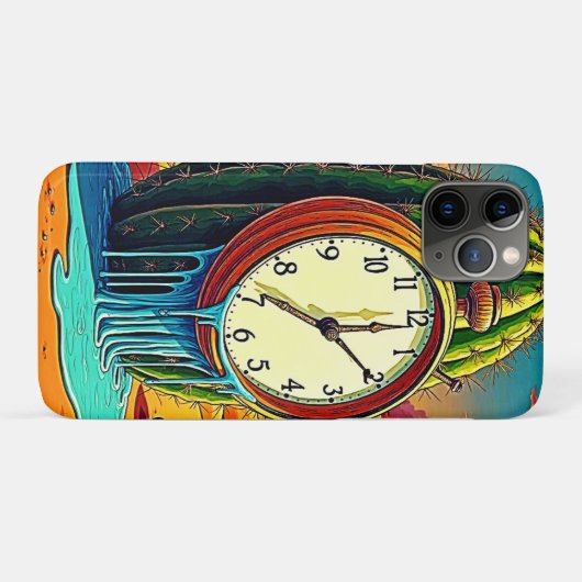Surreal Desert Klok Kunst Case-Mate iPhone Case (Achterkant (horizontaal))