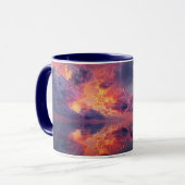 Surreal Dramatic Clouds With Fiery Sunset Mok (Voorkant links)