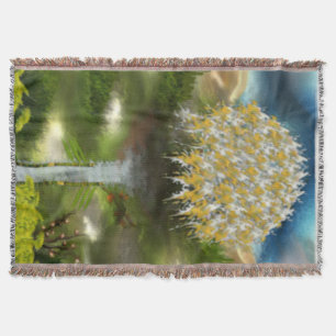 Surreal Eyes Dream of Dandelion Abstract Art Deken