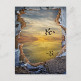 Surreal Fantastisch landschap Briefkaart