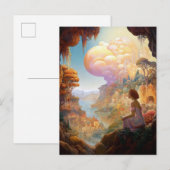 Surreal Fantasy City Landscape Art Briefkaart (Voorkant / Achterkant)