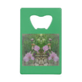 Surreal Fantasy Iris Floral Path Kredietkaart Flessenopener (Voorkant)