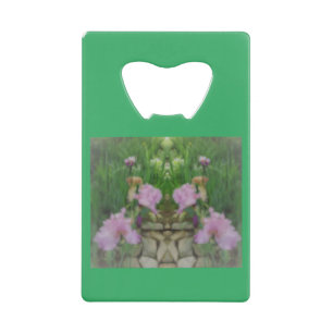 Surreal Fantasy Iris Floral Path Kredietkaart Flessenopener