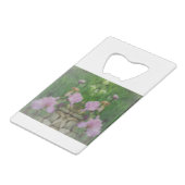 Surreal Fantasy Iris Floral Path Kredietkaart Flessenopener (Achterkant Gekanteld)