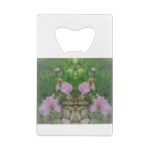 Surreal Fantasy Iris Floral Path Kredietkaart Flessenopener (Achterkant)