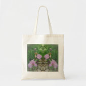 Surreal Fantasy Iris Floral Path Tote Bag (Voorkant)
