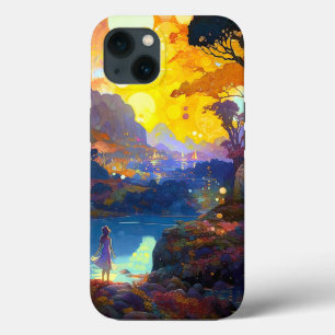Surreal Fantasy Landscape Art iPhone 13 Hoesje