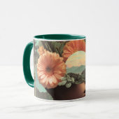 Surreal Female Portrait with Floral Elements Mok (Voorkant links)