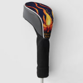 Surreal Flame Vector Art-4K Render voor - Golfheadcover (Schuin)