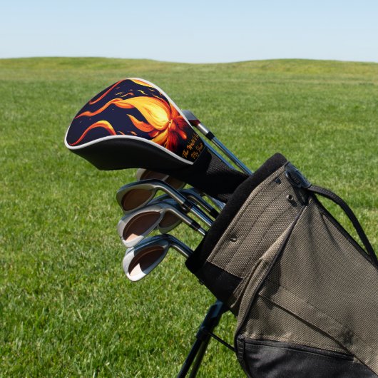 Surreal Flame Vector Art-4K Render voor - Golfheadcover (Insitu)