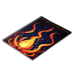 "Surreal Flame Vector Art-4K Render voor - Notitieboek