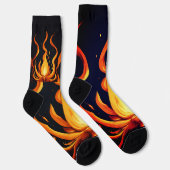 Surreal Flame Vector Art - 4K Render voor - Sokken (Rechts)