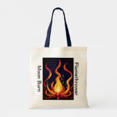 Surreal Flame Vector Art - 4K Render voor - Tote Bag (Achterkant)