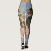 Surreal Floating Cliffs With Waterfalls Leggings (Achterkant)