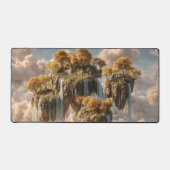 Surreal Floating Islands With Golden Trees (Recto)