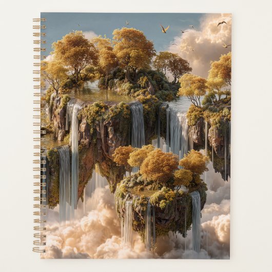 Surreal Floating Islands With Golden Trees (Devant)