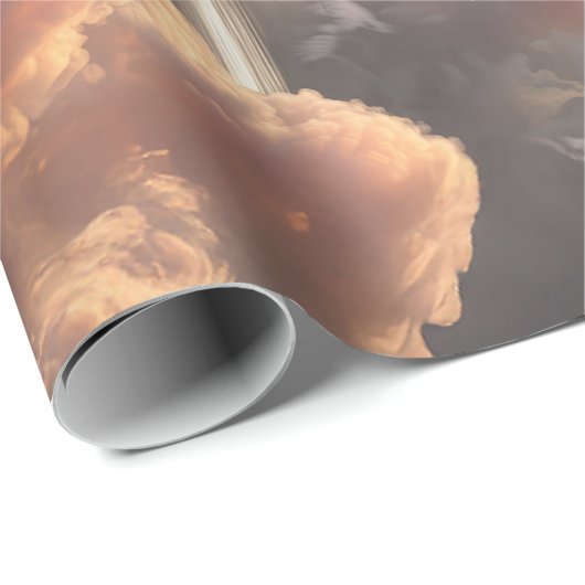 Surreal Floating Islands With Waterfalls Cadeaupapier (Rol Hoek)