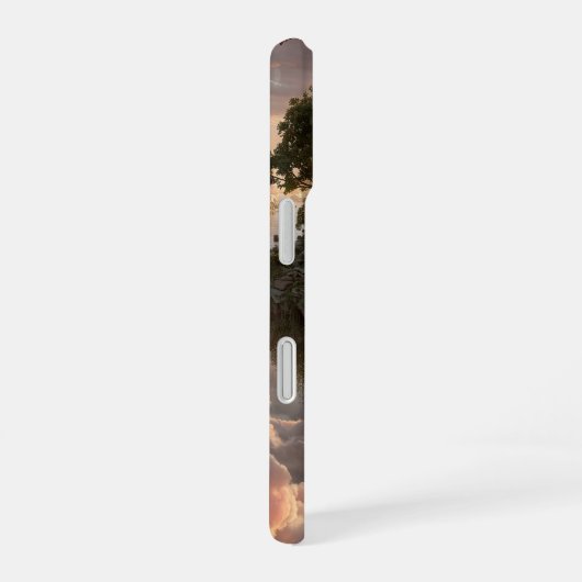 Surreal Floating Islands With Waterfalls iPhone 16 Hoesje (Rechterkant)