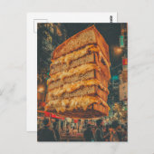 Surreal Floating Sandwich Briefkaart (Voorkant / Achterkant)