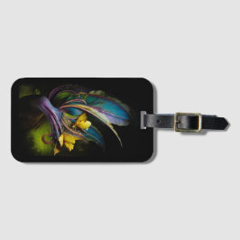 Surreal-flowers Bagagelabel