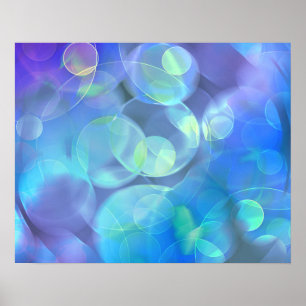 Surreal Fractal Abstract Design Poster