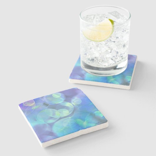 Surreal Fractal Abstract Design Stenen Onderzetter (Zijkant)