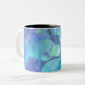 Surreal Fractal Abstract Design Tweekleurige Koffiemok (Voorkant links)