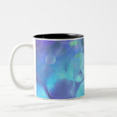 Surreal Fractal Abstract Design Tweekleurige Koffiemok (Links)