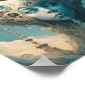 Surreal Futuristic Alien Woman Lanscape Poster (Hoek)