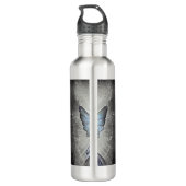 Surréal geschilderde opaal zonnevlam fee waterfles  (Achterkant)