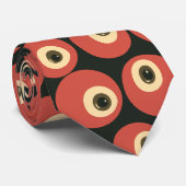Surreal Halloween Retro Eyeball Grid   Stropdas (Opgerold)