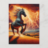Surreal Horse in a Storm Briefkaart (Voorkant)