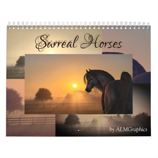 Surreal Horses 2.0 - aanpasbaar Kalender (Hoes)