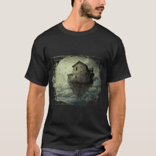 Surréal huis in de lucht t-shirt