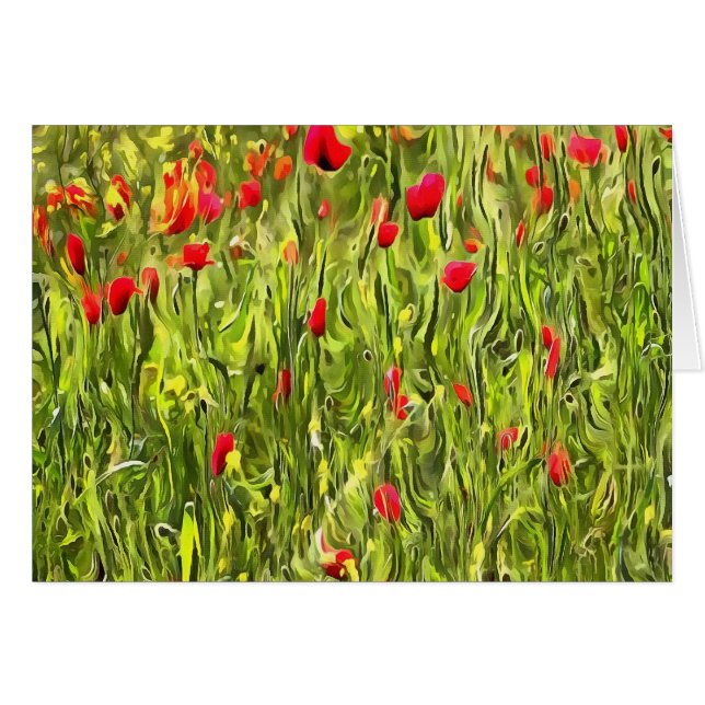 Surreal Hypnotic Poppies (Voorkant Horizontaal)