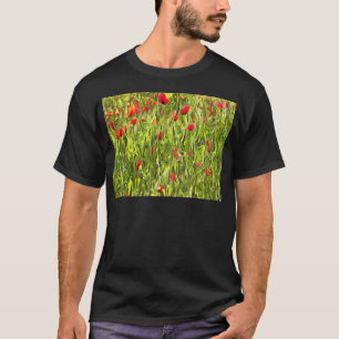 Surreal Hypnotic Poppies T-shirt