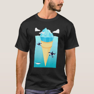 Surreal Ice Cream Iceberg Ice Cream T-shirt