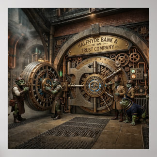 Surreal Image Halfhyde Bank Vault Poster