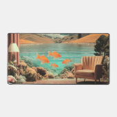 Surreal Interior with Fish and Moonlit Landscape (Recto)