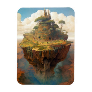 Surreal Island Landscape Fantasy Art Magneet