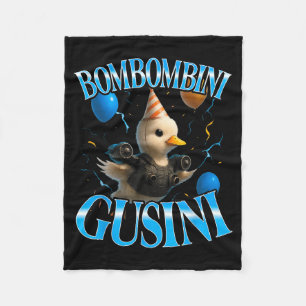 Surreal Italiaans Brainrot Meme Bombombini Gusini Fleece Deken