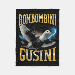 Surreal Italiaanse Brainrot Meme Bombombini Gusini Fleece Deken