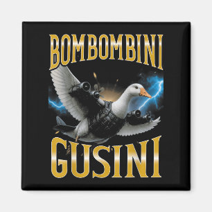 Surreal Italiaanse Brainrot Meme Bombombini Gusini Magneet