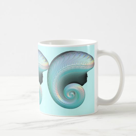 Surreal Jade Rainbow Shell Koffiemok (Rechts)