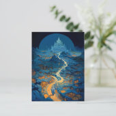 Surreal Landscape Castle Fantasy Art Briefkaart (Staand voorkant)