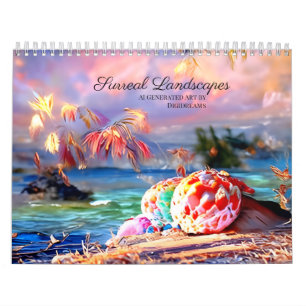 Surreal Landscape Colorful Natuur Fantasy Painting Kalender